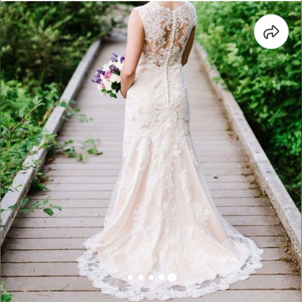 Maggie Sottero 'Melanie' Lace Bridal Gown NWT - Picture 2 of 13